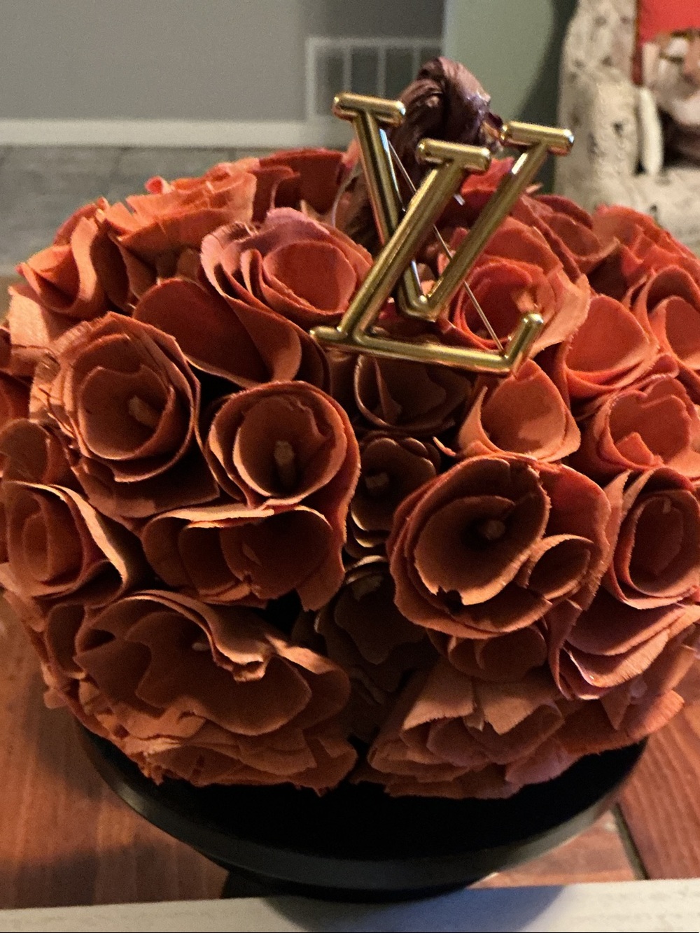 Louis Vuitton brooch LV Initial